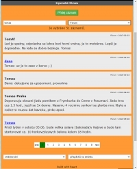 Discussion forum entries