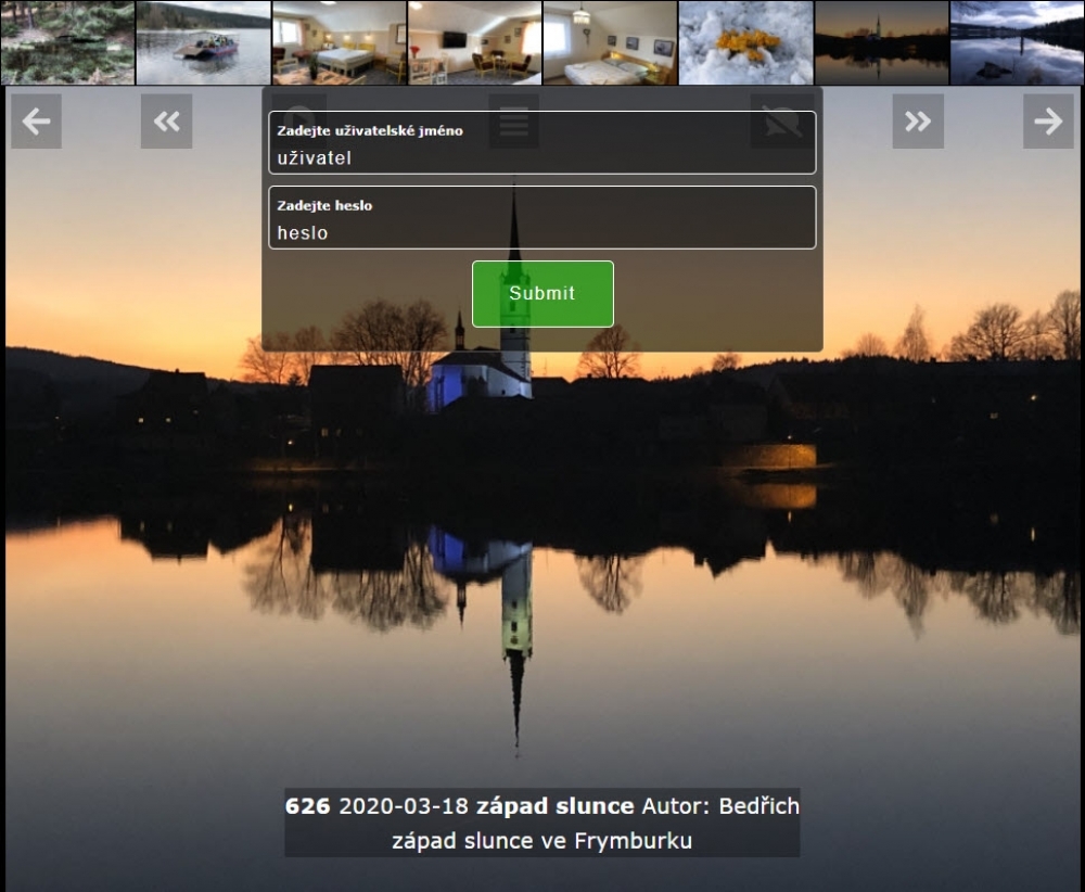 login to admin page