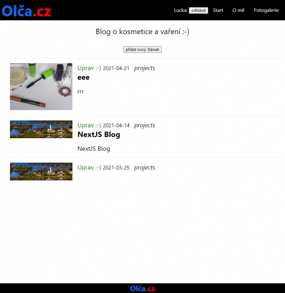 index page